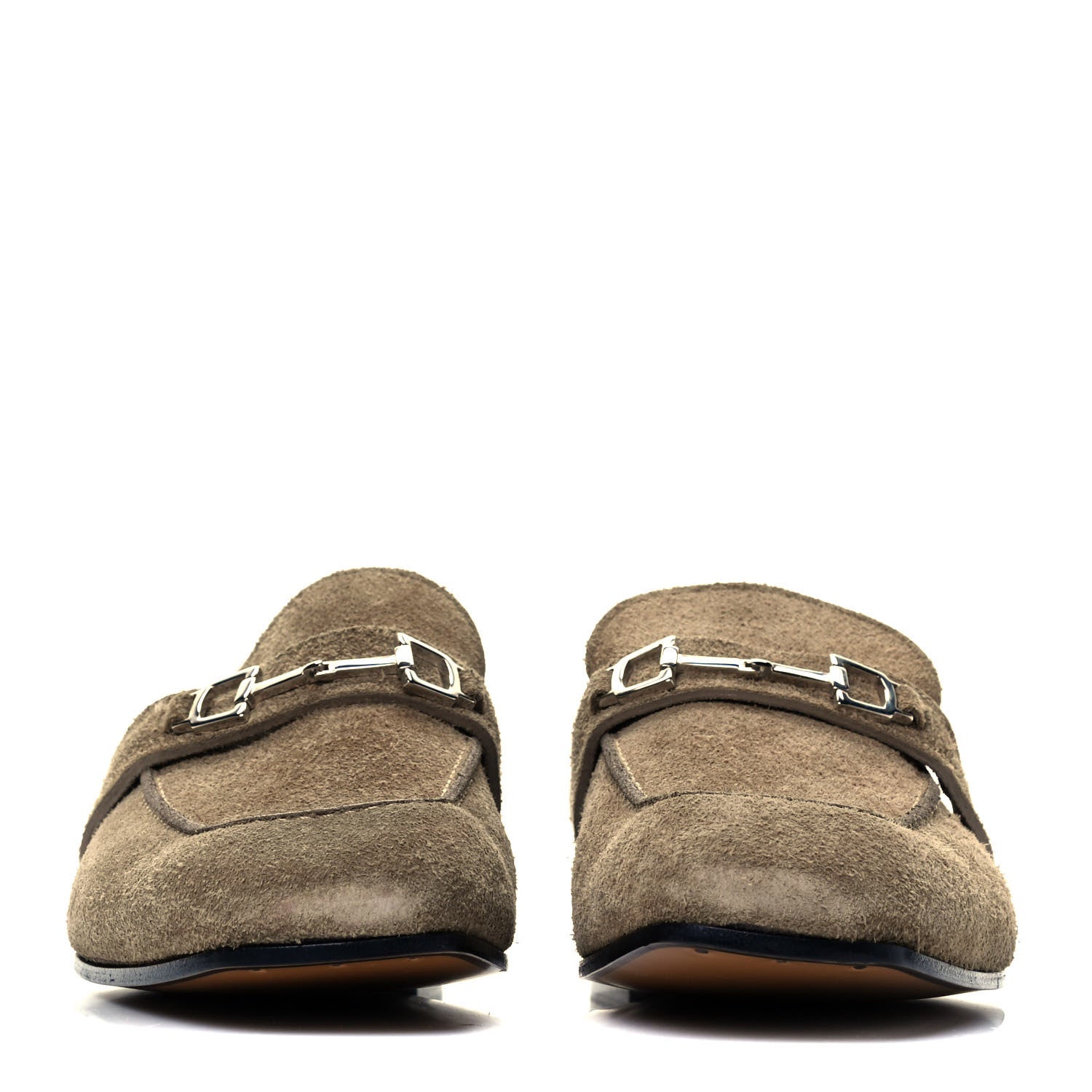 Gucci Suede Mens Horsebit Loafers 8 2 of 9