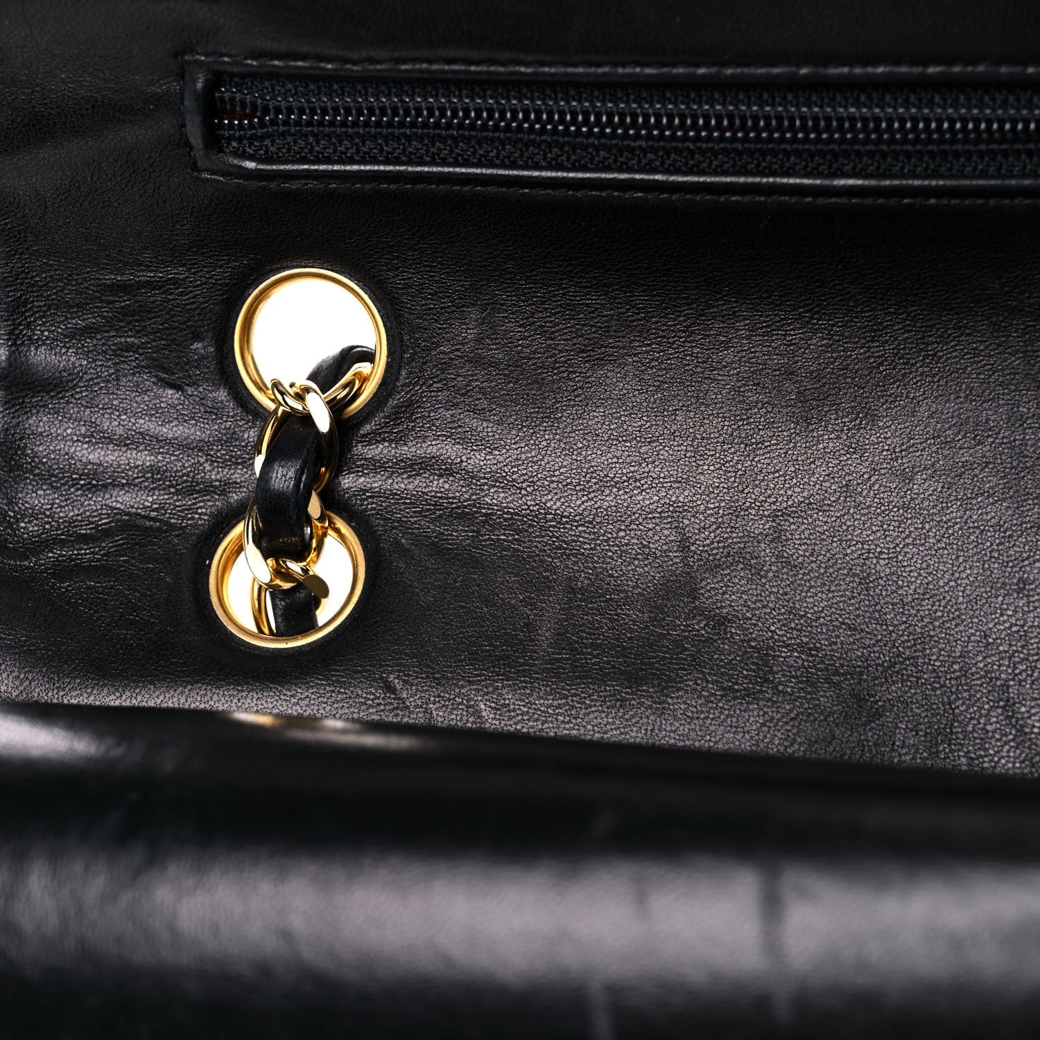 Chanel Lambskin Quilted Small Double Flap Black 18 of 21
