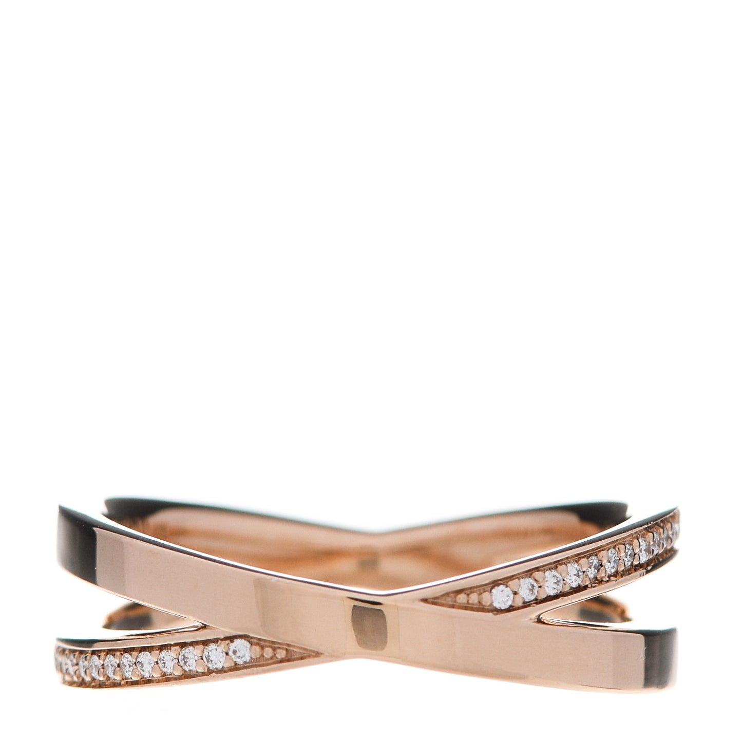 18K Rose Gold Diamond Atlas X Narrow Ring 57 8
