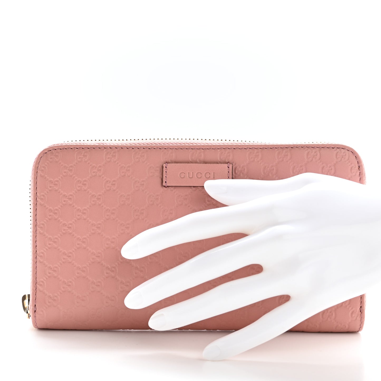 Microguccissima Zip Around Wallet Soft Pink
