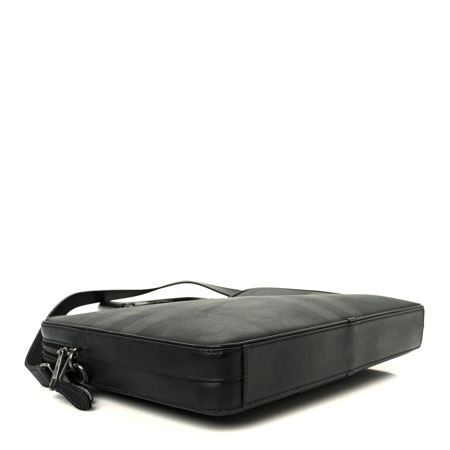 Burberry London Check Ainsworth Briefcase Dark Charcoal 1821744