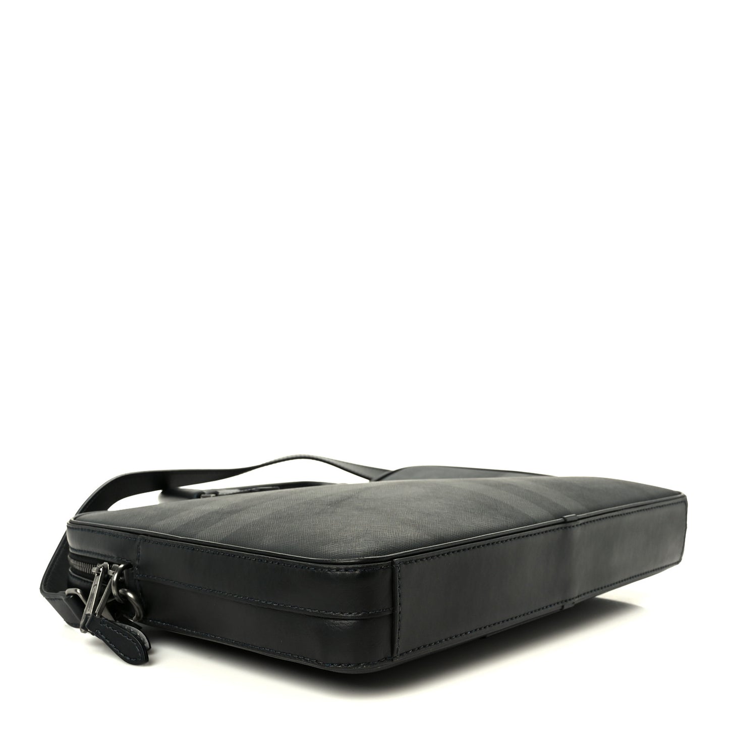 London Check Ainsworth Briefcase Dark Charcoal
