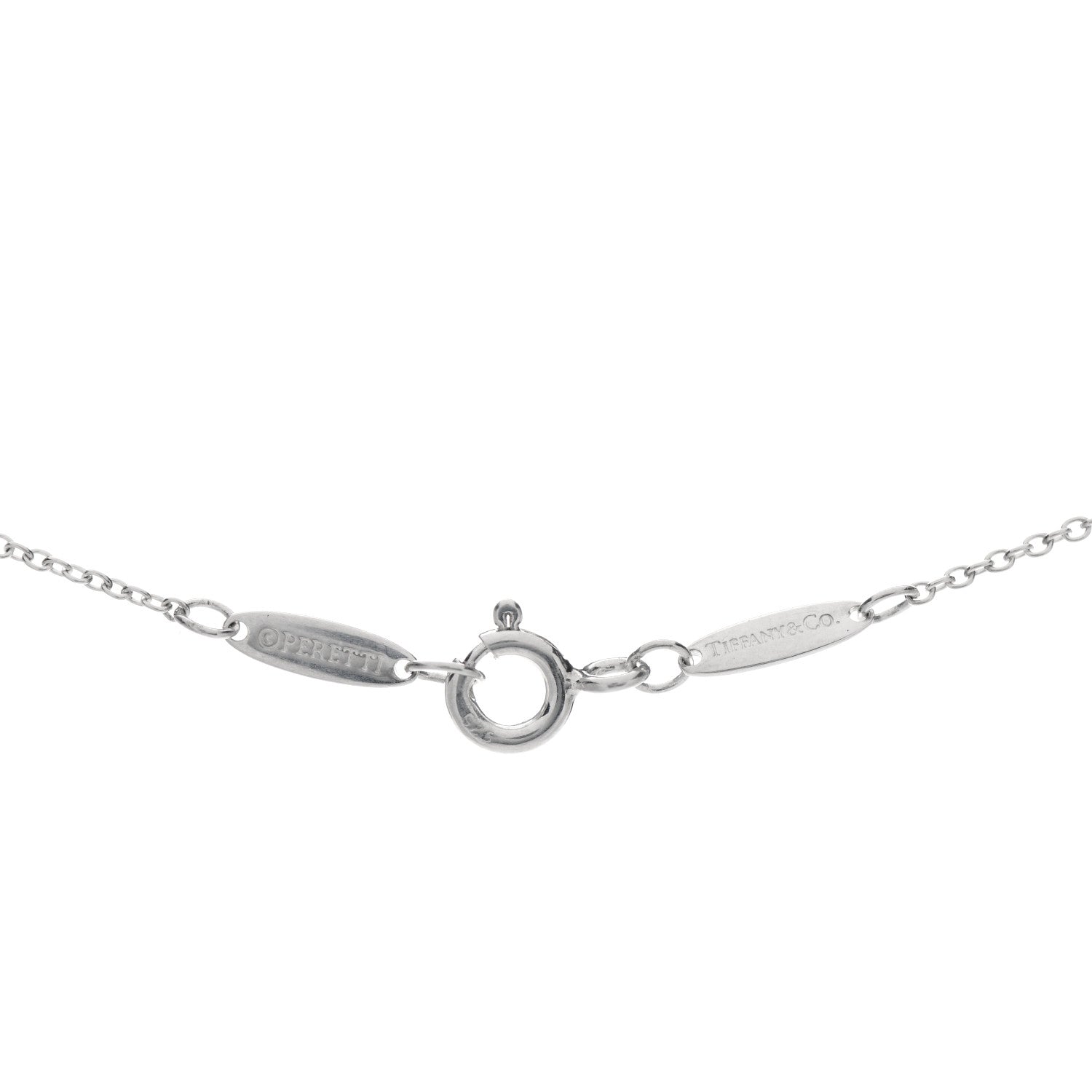 Tiffany Sterling Silver Aquamarine Elsa Peretti Color By The Yard Pendant Necklace 4 of 4