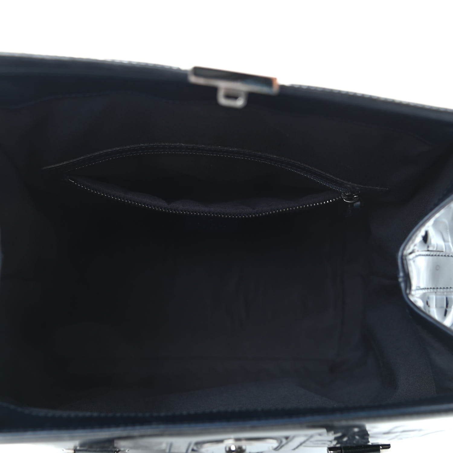 Gucci Patent Horsebit Embossed Treasure Boston Black Blue 5 of 10