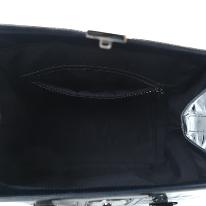 Gucci Patent Horsebit Embossed Treasure Boston Black Blue 5 of 10