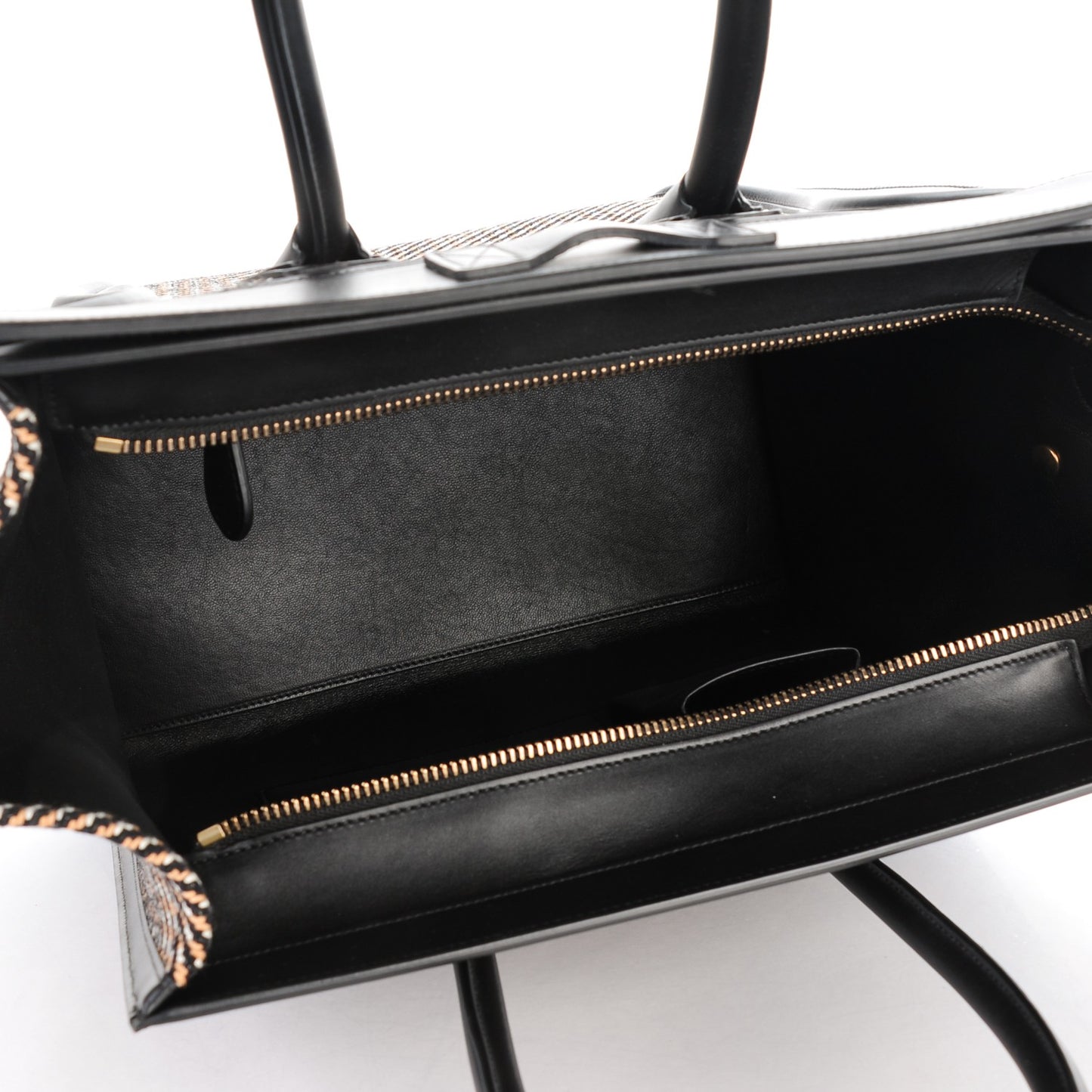 Twill Smooth Calfskin Mini Luggage Dune Black