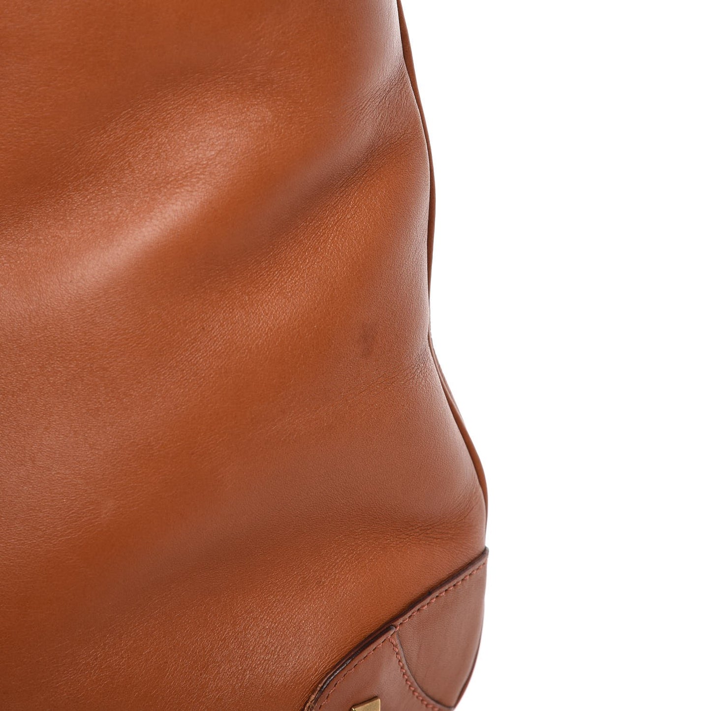 Calfskin Piston Lock Jackie O Hobo Tan