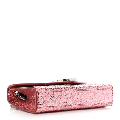 Saint Laurent Glitter Monogram Galactica Satchel Pink 4 of 11