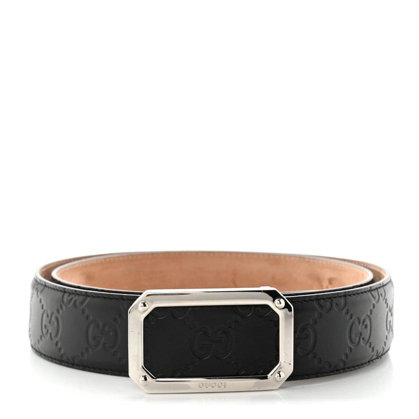Guccissima Signature Belt 90 36 Black