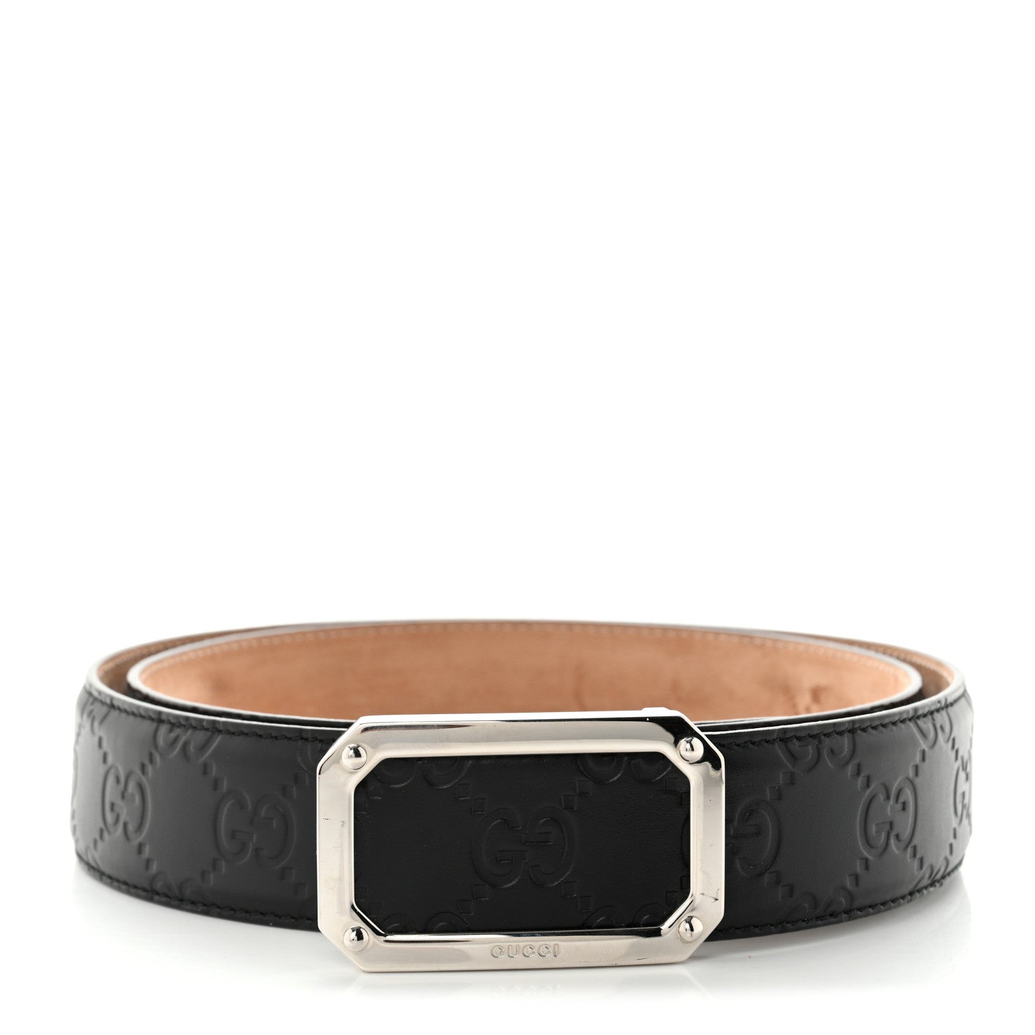 Gucci Guccissima Signature Belt 90 36 Black 1 of 8