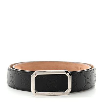 Gucci Guccissima Signature Belt 90 36 Black 1 of 8