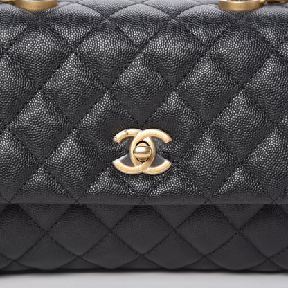 Chanel Caviar Quilted Mini Coco Handle Flap Black 10 of 10