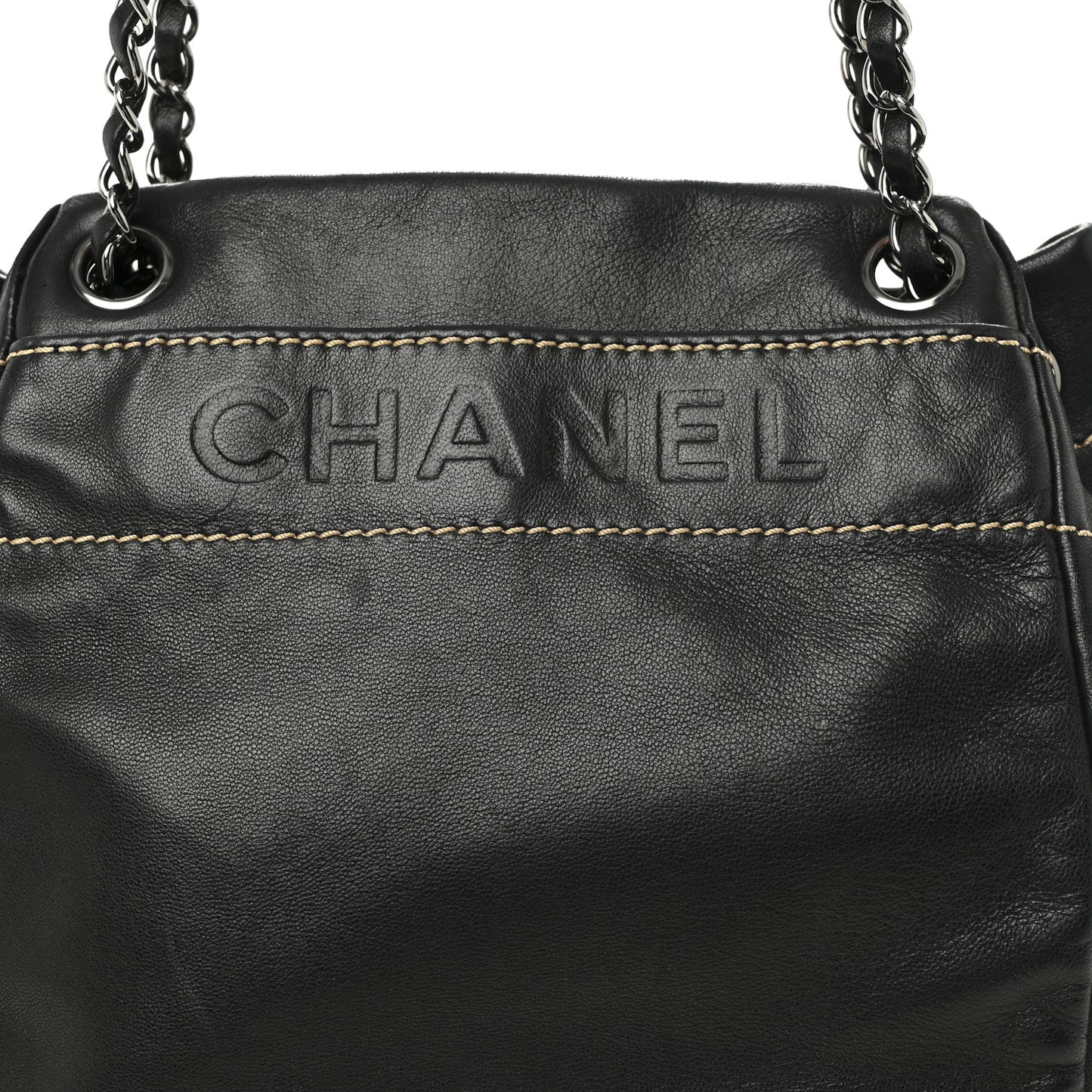 Lambskin Lax Accordion Shoulder Bag Black