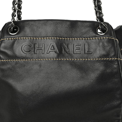 Chanel Lambskin Lax Accordion Shoulder Bag Black 8 of 11