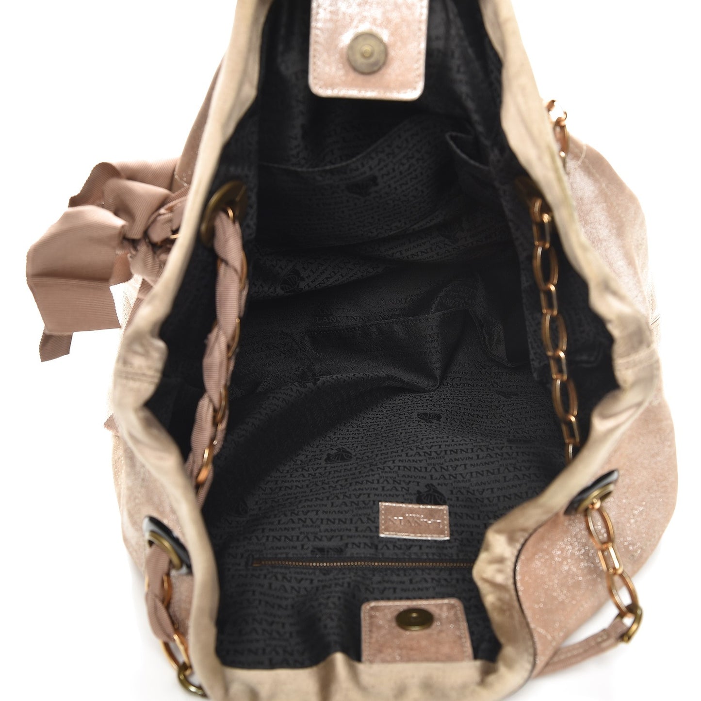 Metallic Lambskin Quilted Amalia Cabas Tote Silver