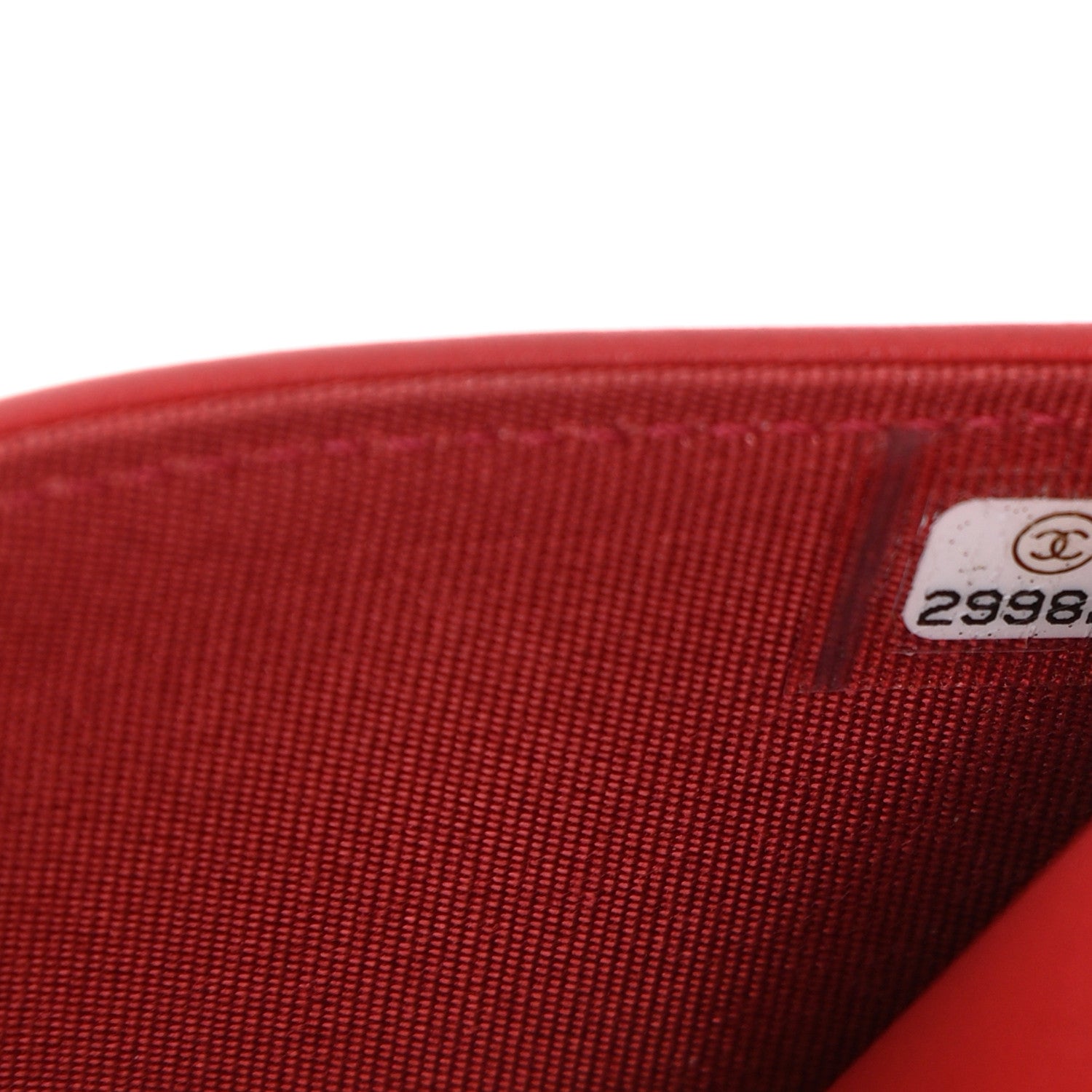 Chanel Caviar Quilted Boy Wallet On Chain WOC Red 8 of 13