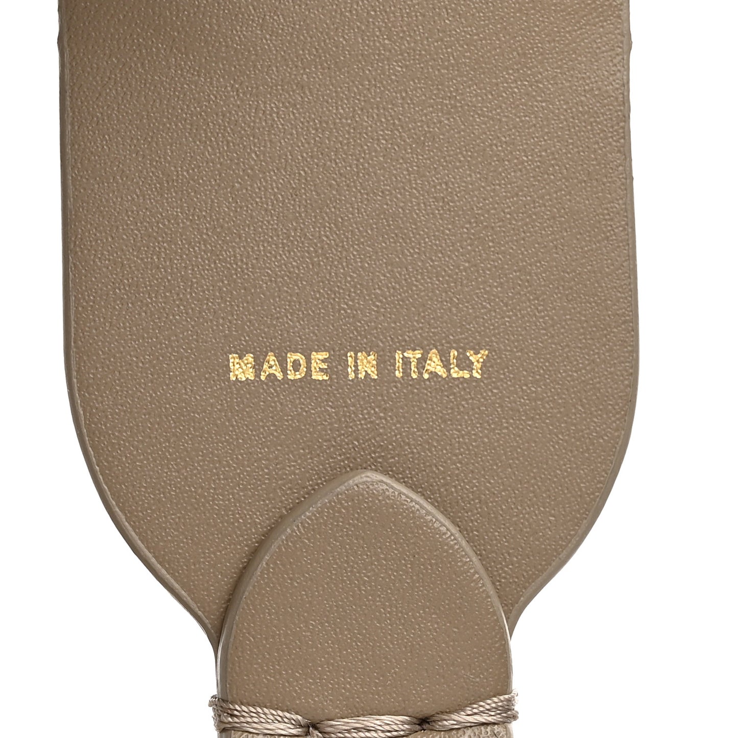 Ribbon Vitello Baltico Shiny Nappa Adjustable Strap You Tortora