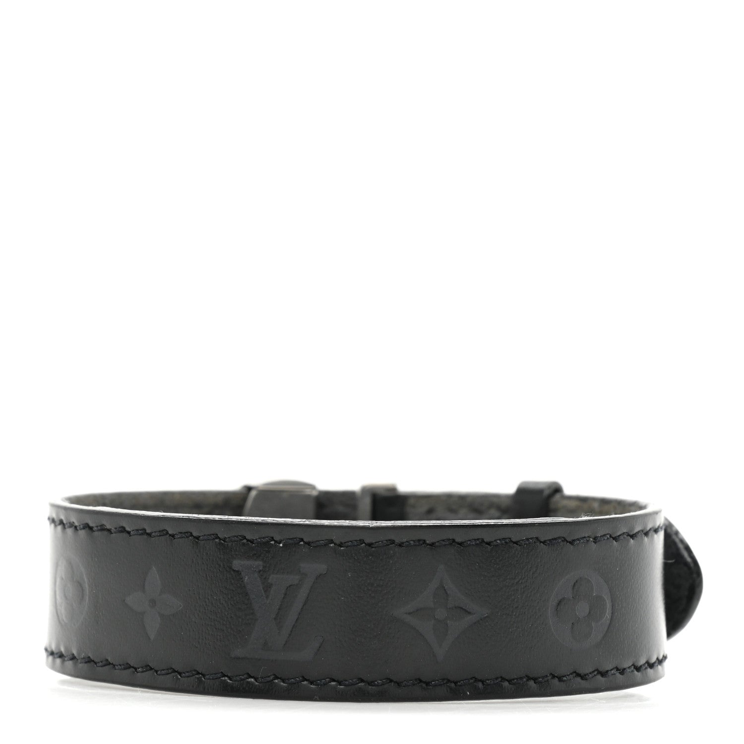 Louis Vuitton Mat Monogram Wish Bracelet Black 2 of 4