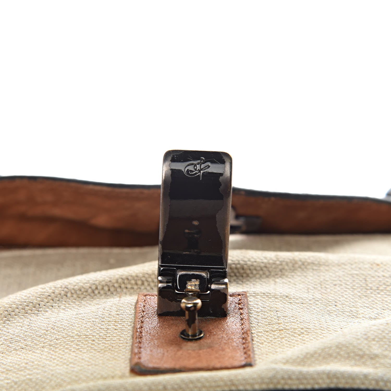 Proenza Schouler Linen Suede Lambskin Medium PS1 Satchel Beige Brown 11 of 17