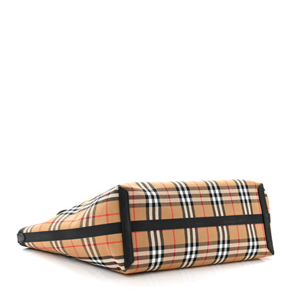 Burberry Vintage Check Medium The Giant Reversible Tote Antique Yellow Bright Red 7 of 17