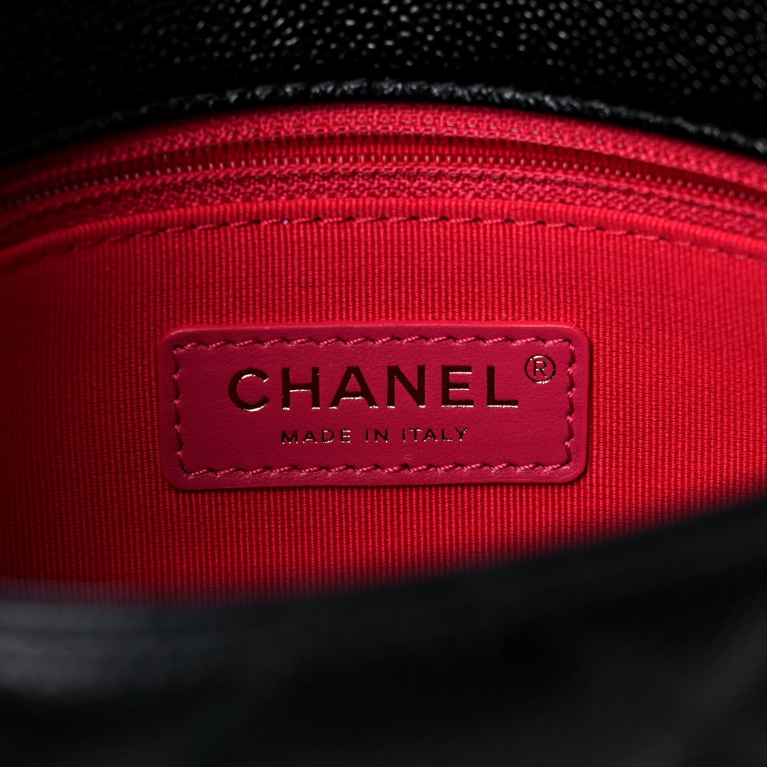 Chanel Shiny Caviar Quilted Small Chain Melody Flap Black 6 of 10