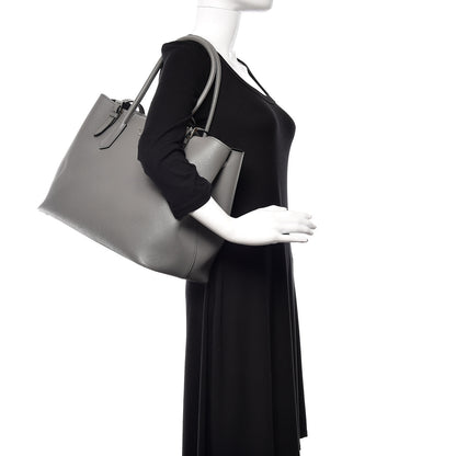 Prada Saffiano Cuir Buckle Tote Marmo 2 of 9