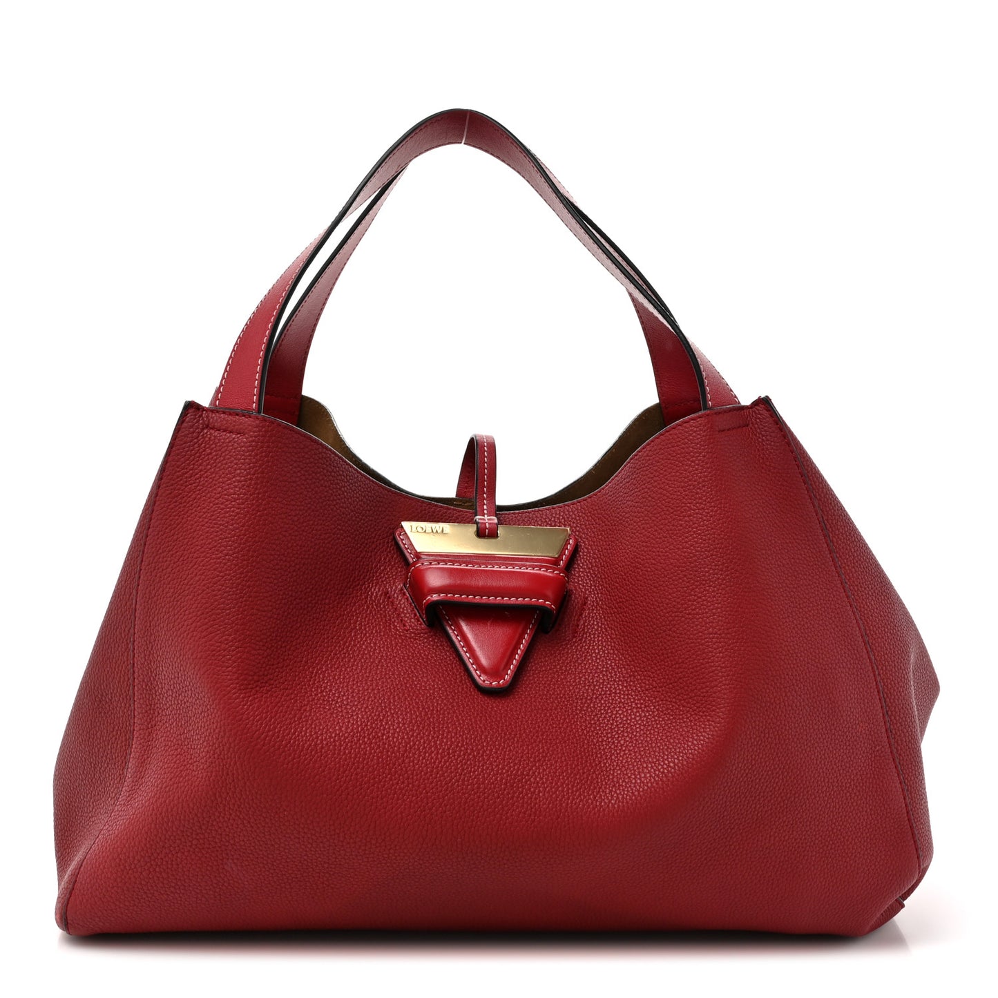 Calfskin Barcelona Tote Scarlet Red