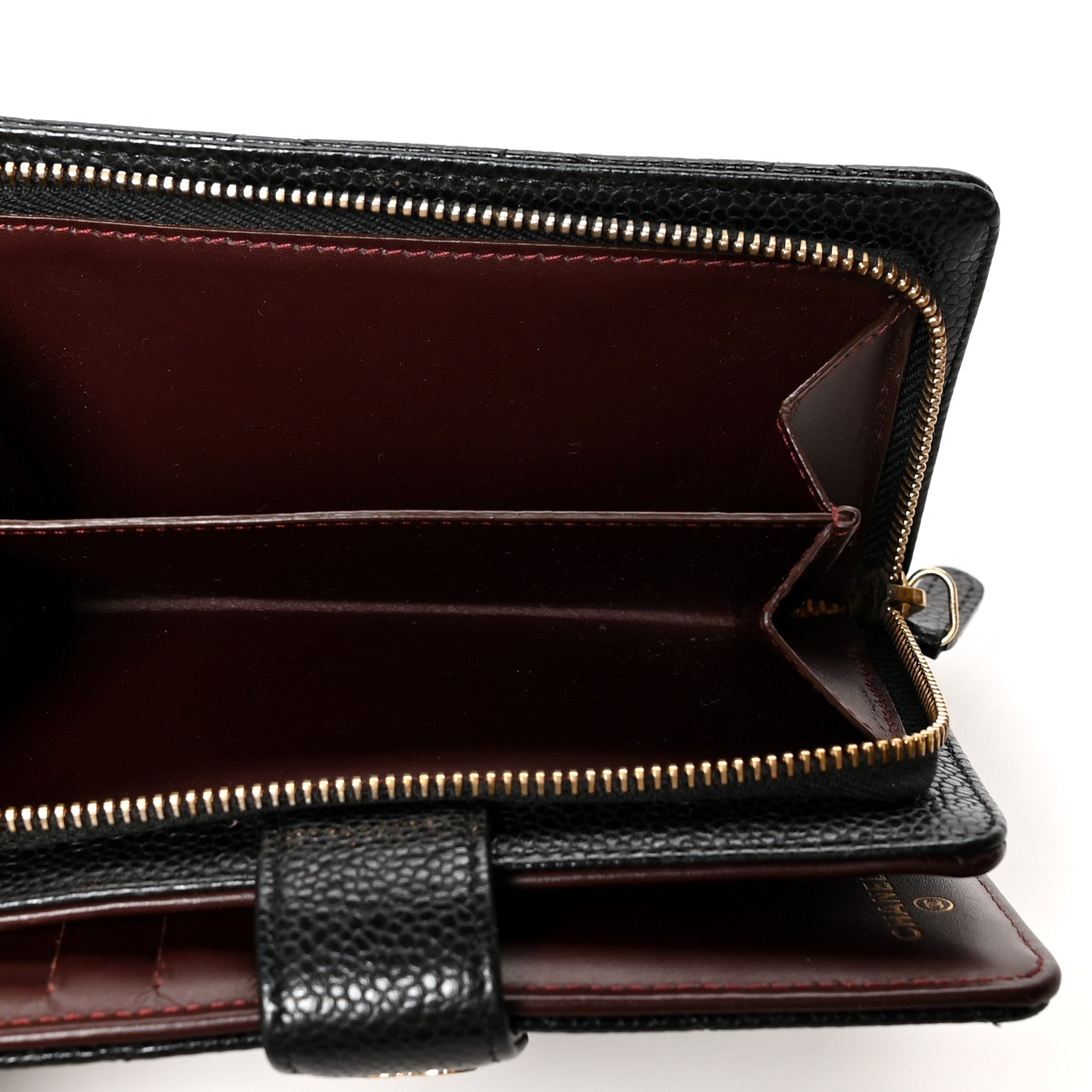 Chanel Caviar Quilted CC French Wallet Black 6 of 11