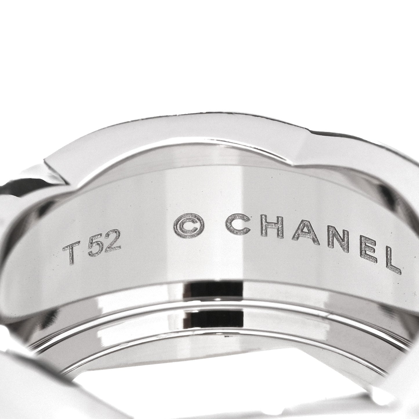 18K White Gold Large Coco Crush Ring 52 6