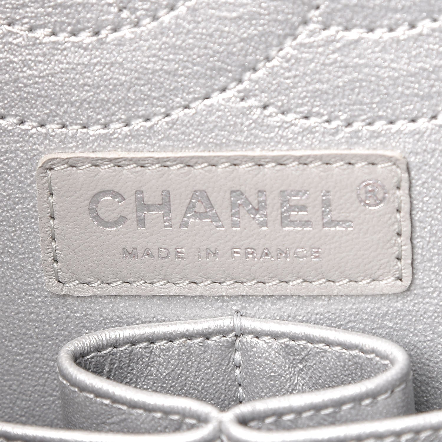 Chanel Metallic Caviar Quilted 2.55 Reissue 226 Flap Silver Black 6 of 7