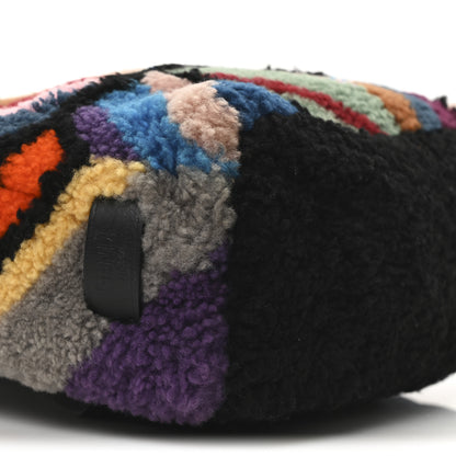 Fendi Shearling Geometric Monster Backpack Multicolor 9 of 10