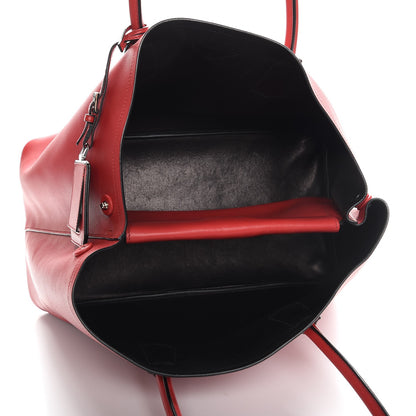 Prada City Calf Double Bag Fuoco Black 5 of 13