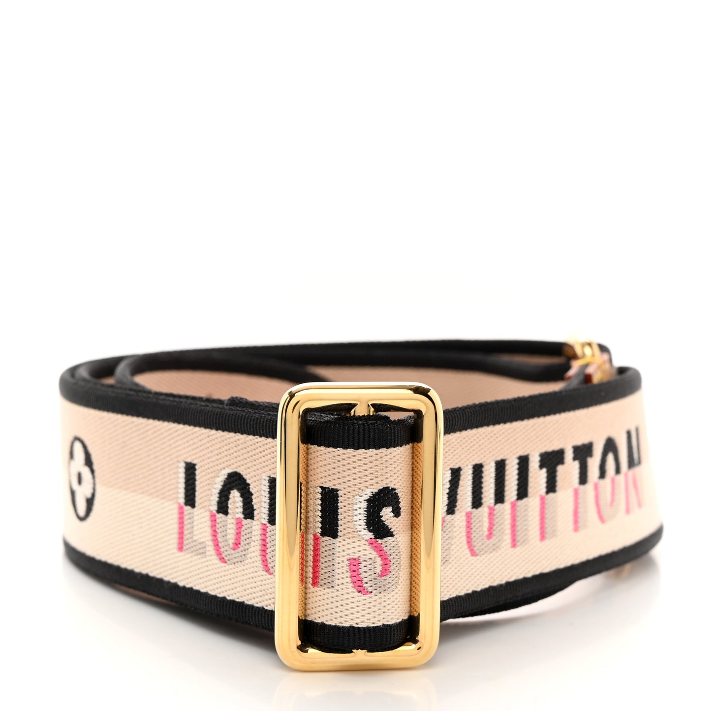 LOUIS VUITTON Jacquard Speedy Bandouliere 20 Shoulder Strap Black