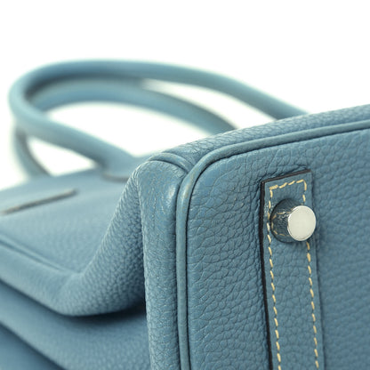 Hermes Togo Birkin 30 Blue Jean 12 of 20