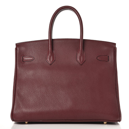 Hermes Fjord Birkin 35 Rouge H 5 of 37
