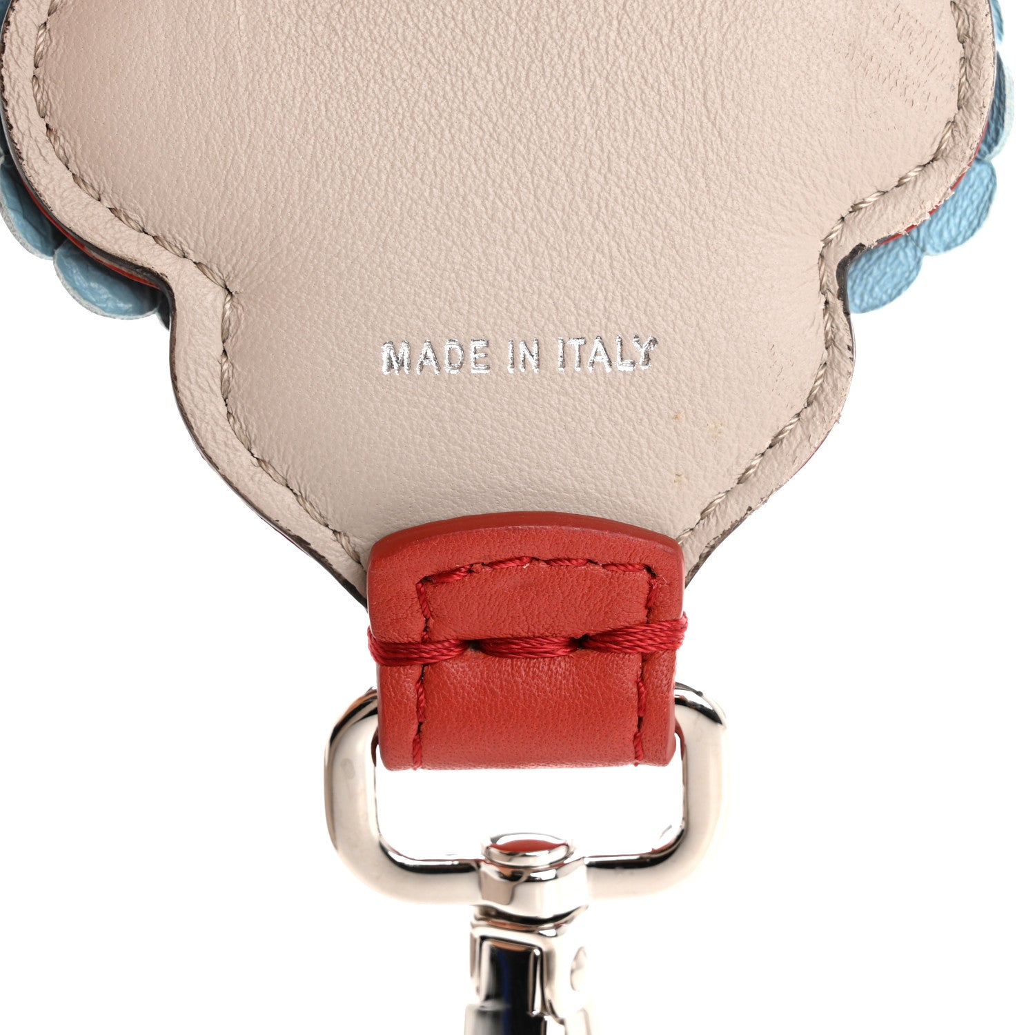 Fendi Vitello Dolce Nappa Hypnoteyes Bi-Color Scalloped Spike Studded Strap You Sienna Multicolor 5 of 8