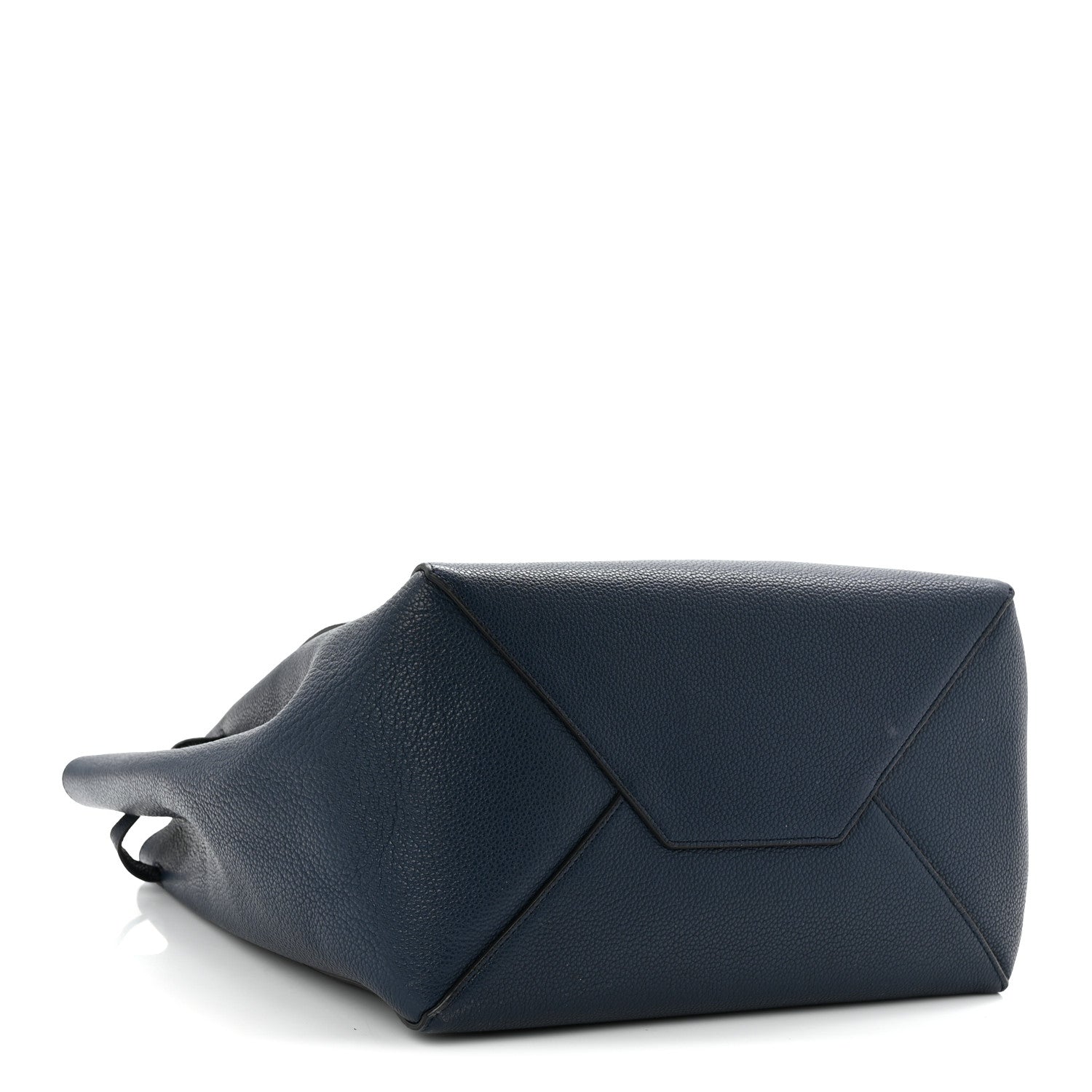 Celine Soft Grained Calfskin Small Belt Cabas Phantom Deep Blue 4 of 11