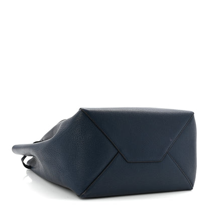Celine Soft Grained Calfskin Small Belt Cabas Phantom Deep Blue 4 of 11