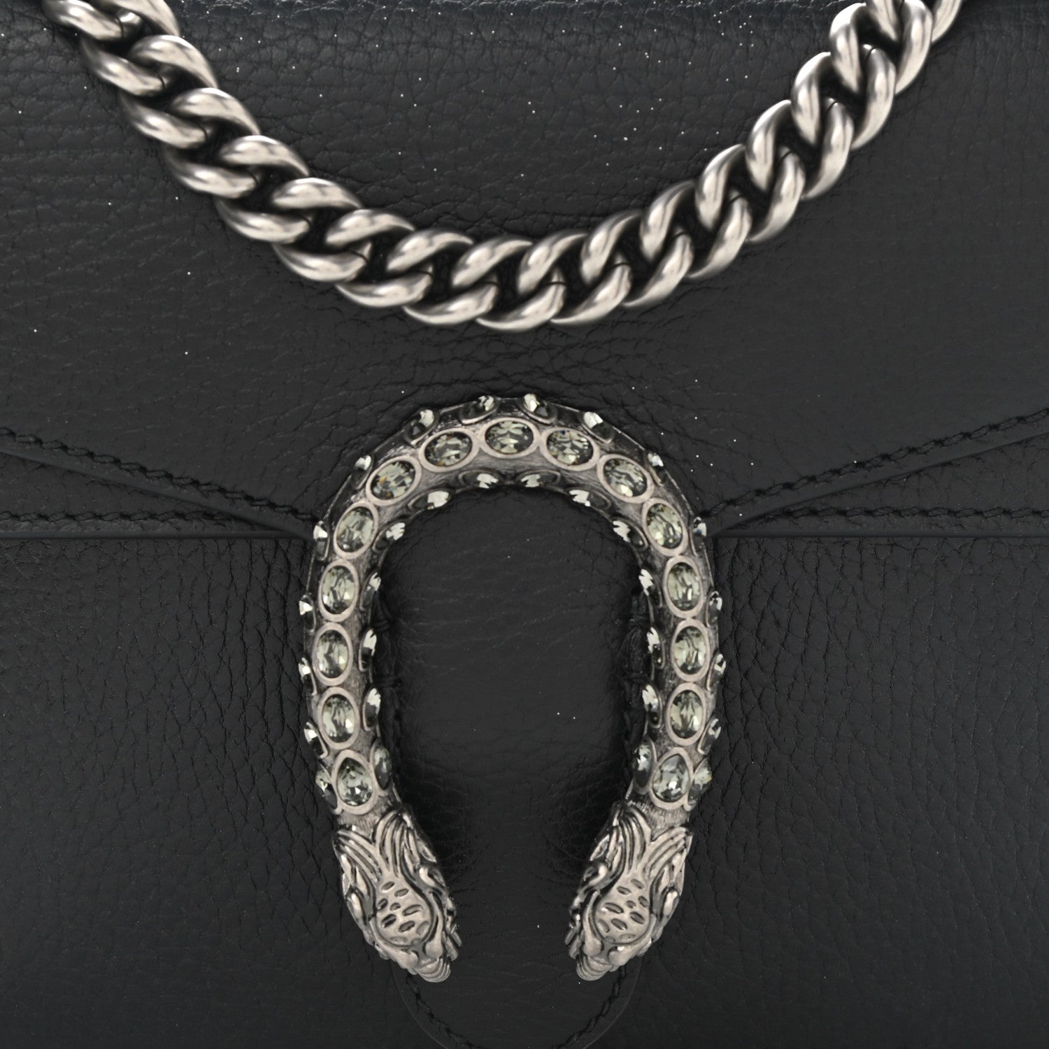 Gucci Calfskin Mini Dionysus Shoulder Bag Black 9 of 12