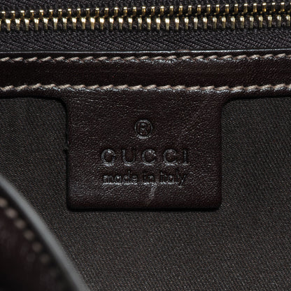 Gucci Leather Britt Medium Hobo Dark Brown 6 of 7