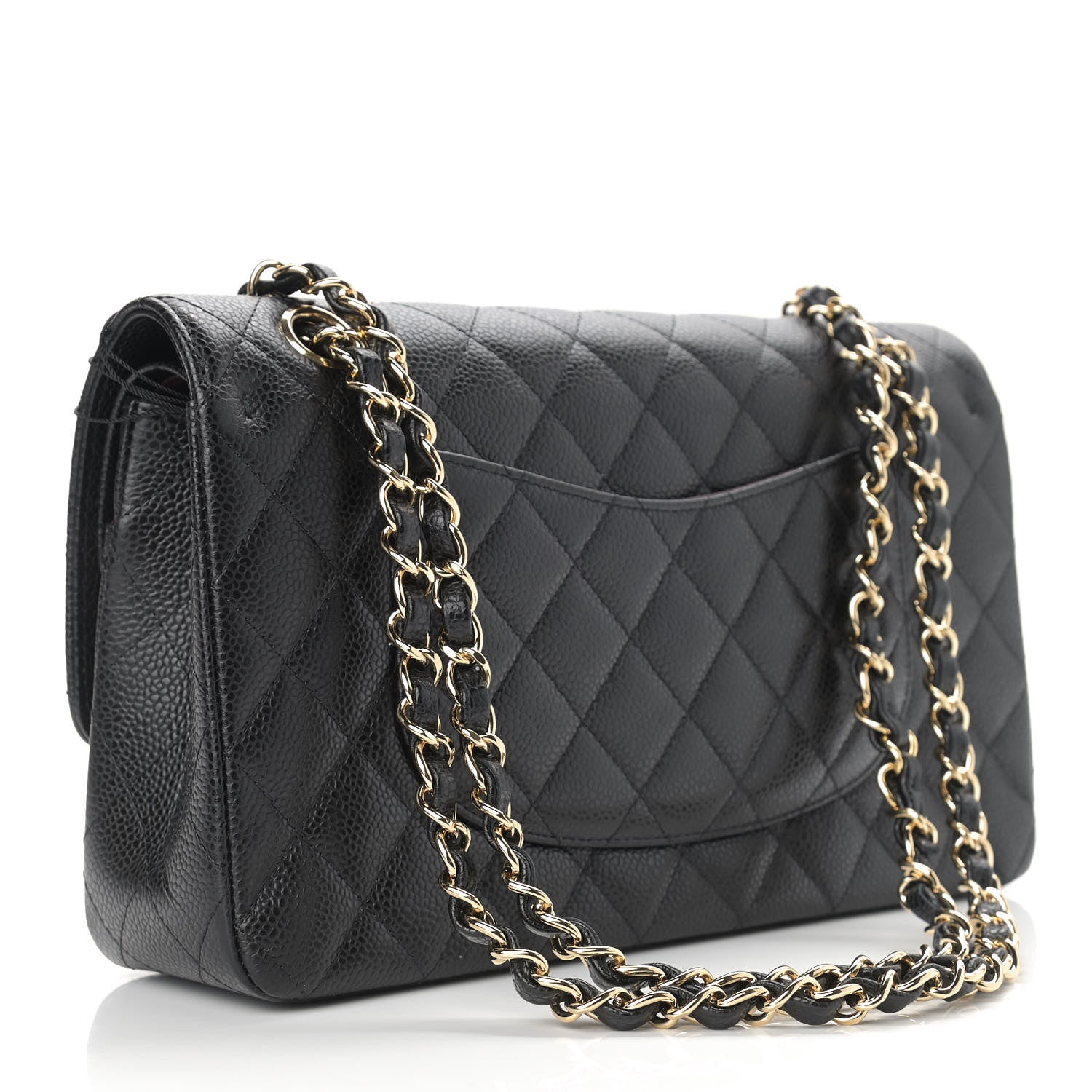 Chanel Caviar Quilted Medium Double Flap Black 3 of 9