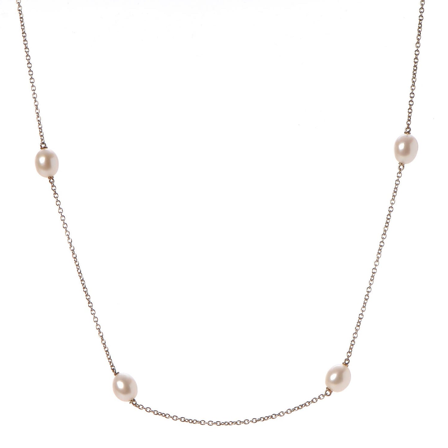 Sterling Silver 5.5-6mm Elsa Peretti Pearls By The Yard Necklace
