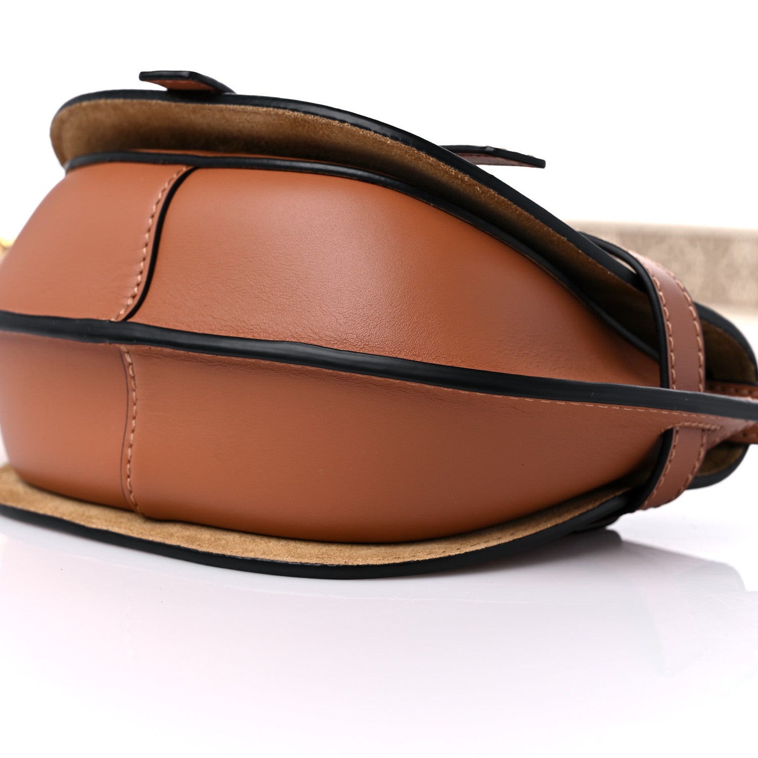 Loewe Calfskin Jacquard Mini Gate Dual Bag Tan 9 of 9