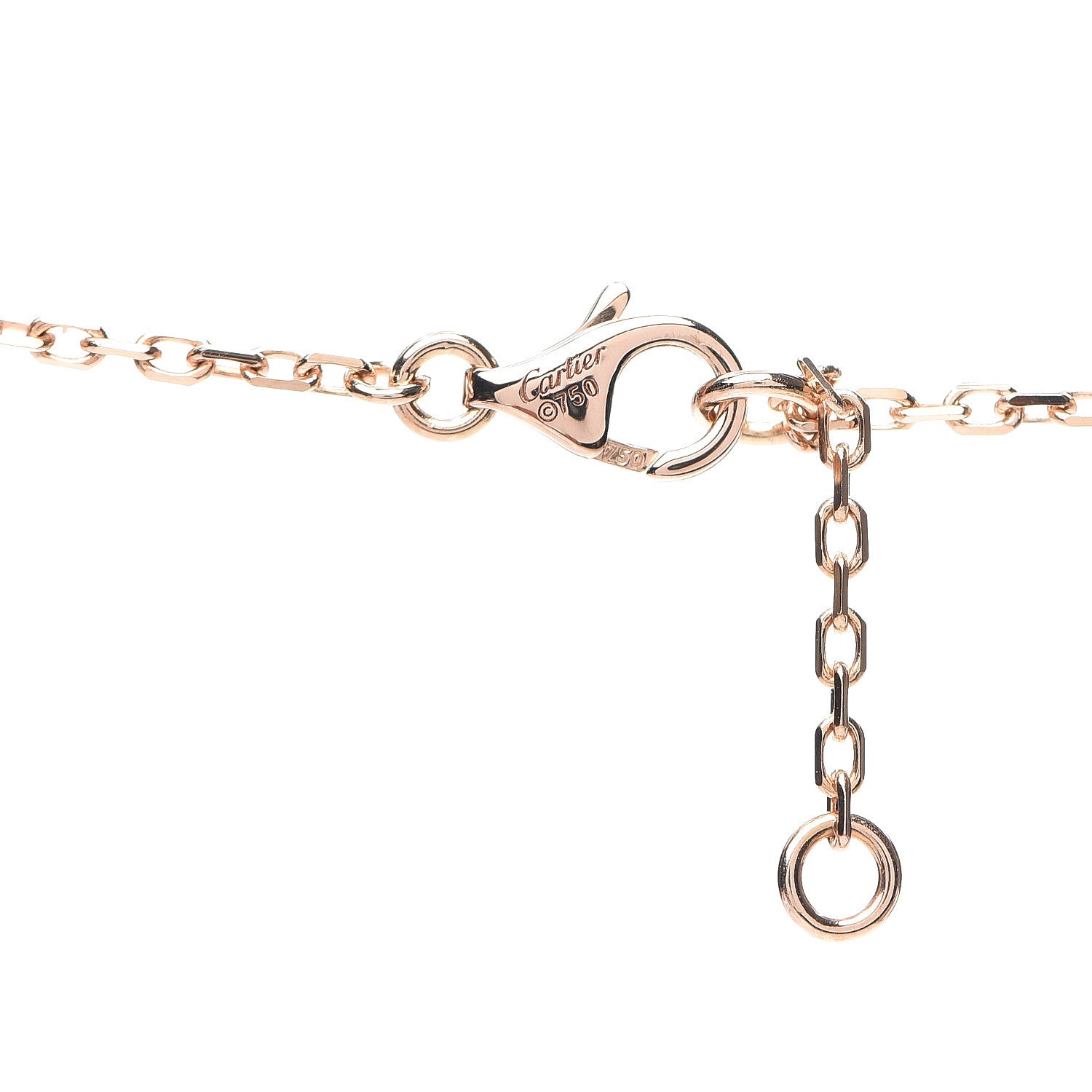 Cartier 18K Pink White Yellow Gold Diamond Trinity Pendant Necklace 3 of 5