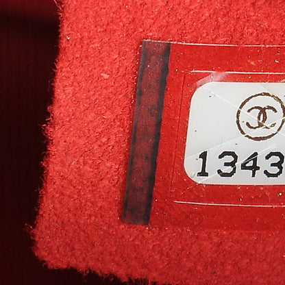 Chanel Patent Calfskin Quilted Valentine Charms Medium Single Flap Red 7 of 8