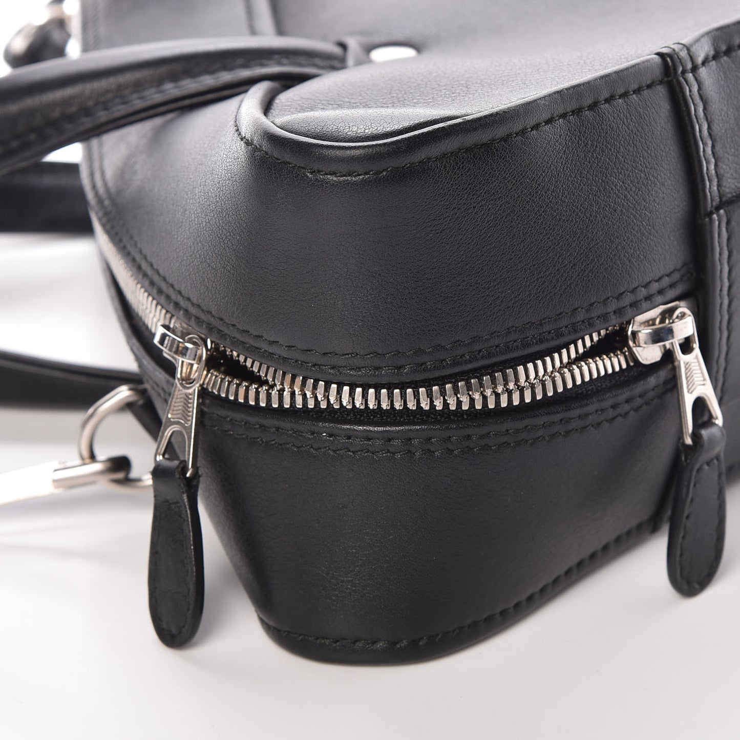 Calfskin S Triangle Duffle Black