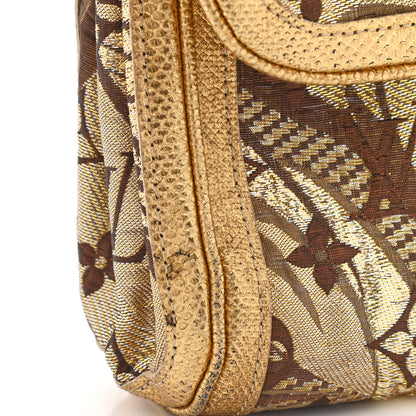 Louis Vuitton Monogram Brocade Thalie Clutch Gold 20 of 22