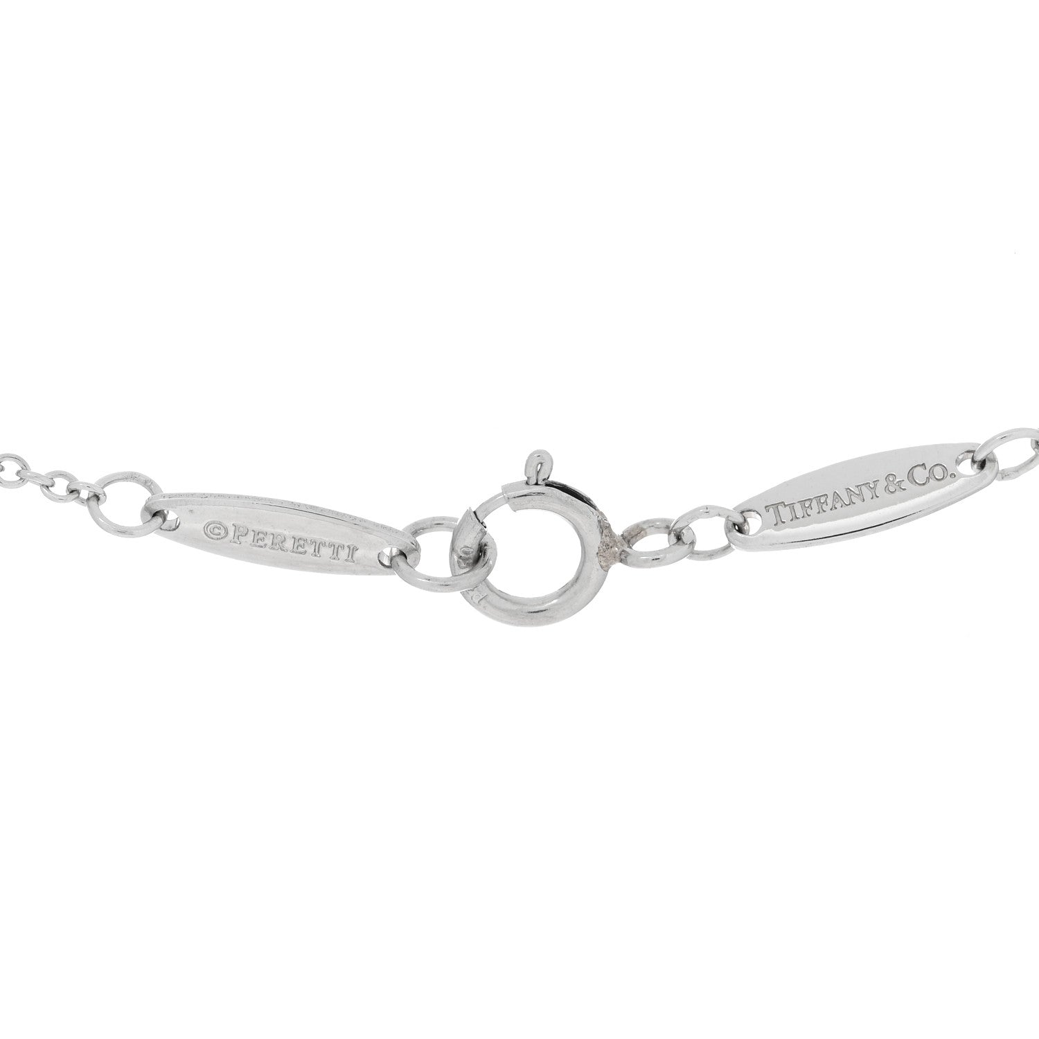 Tiffany Platinum Diamond .12ct Elsa Peretti Diamonds by the Yard Pendant Necklace 4 of 5