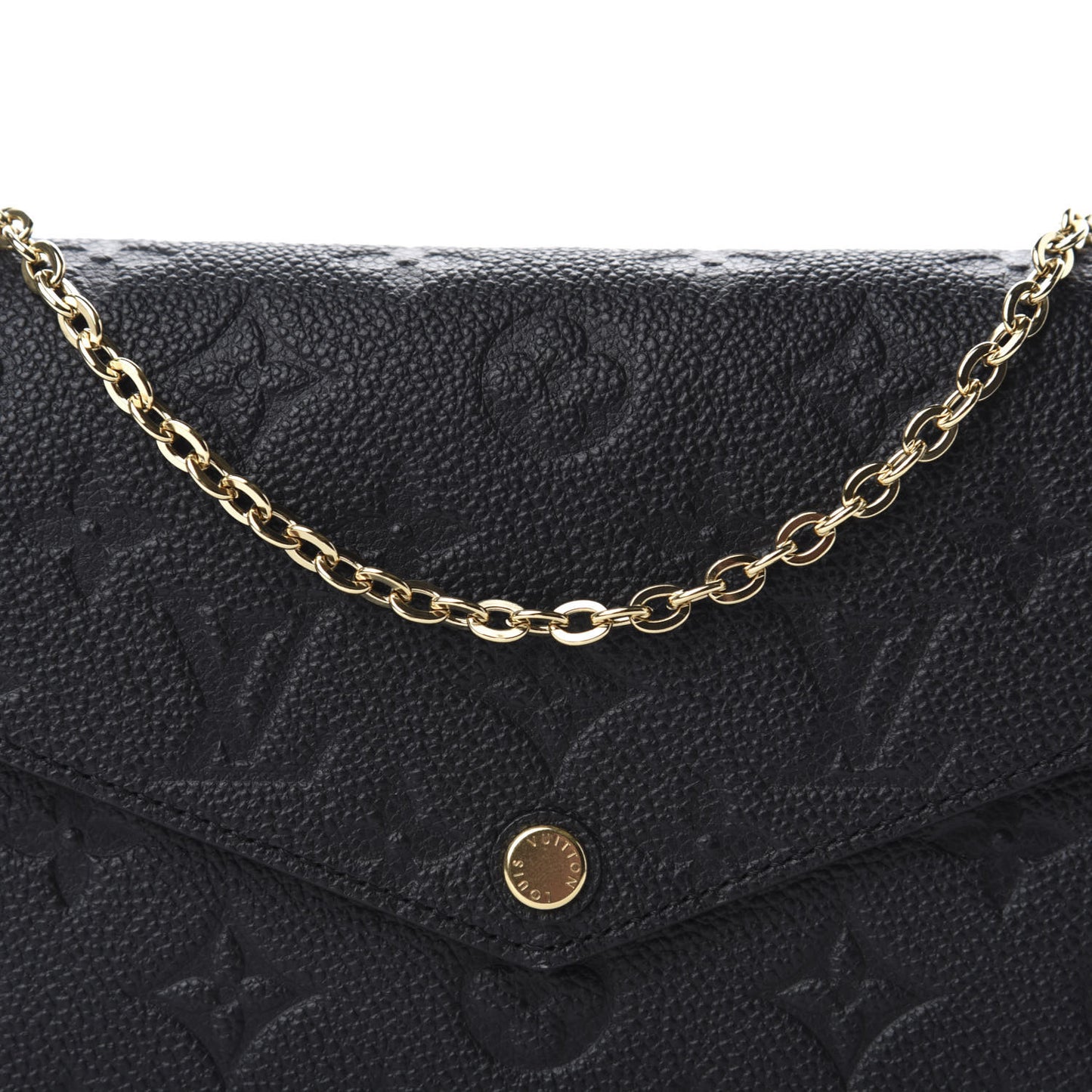 Empreinte Pochette Felicie Chain Wallet Black