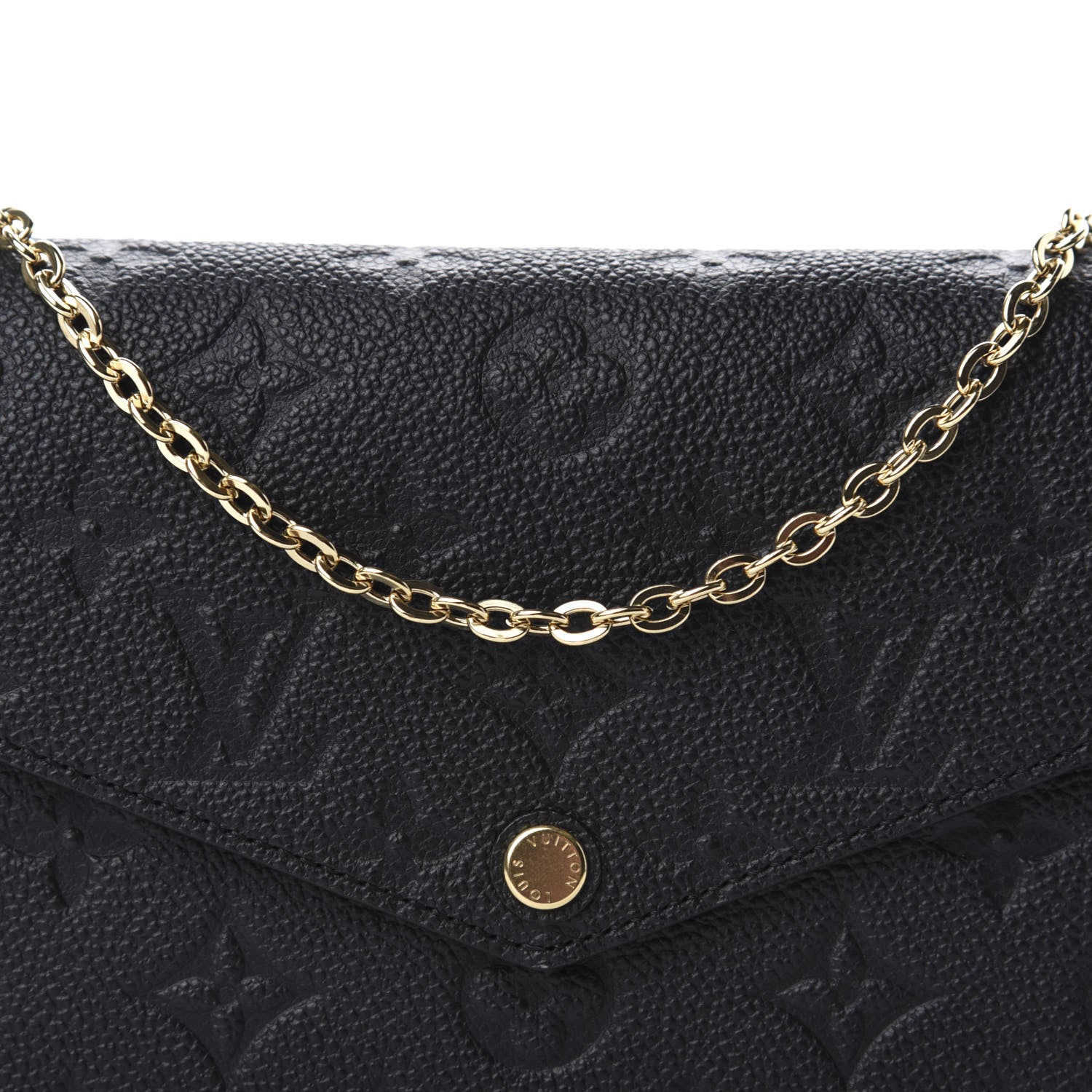 Louis Vuitton Empreinte Pochette Felicie Chain Wallet Black 11 of 11